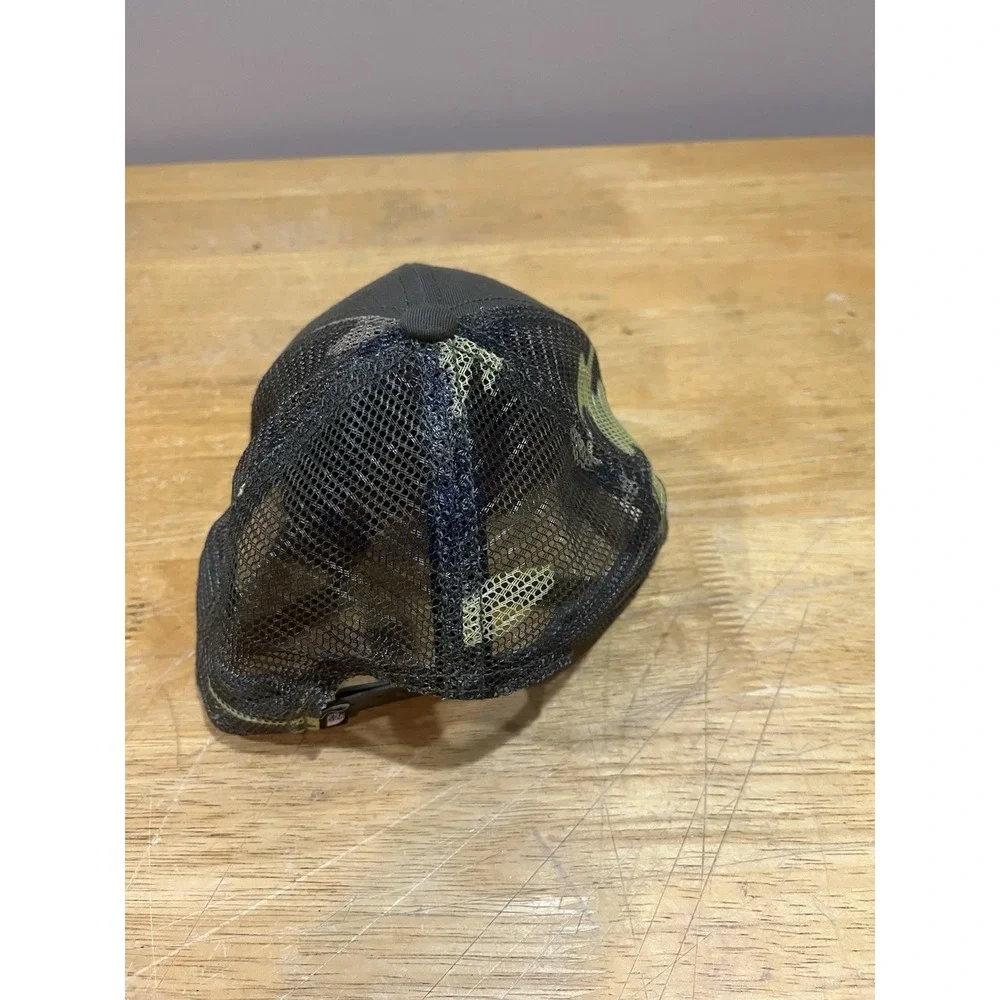 North Face Hat Cap Snap Back‎ Youth Camo Green Mesh Trucker Patch Outdoors